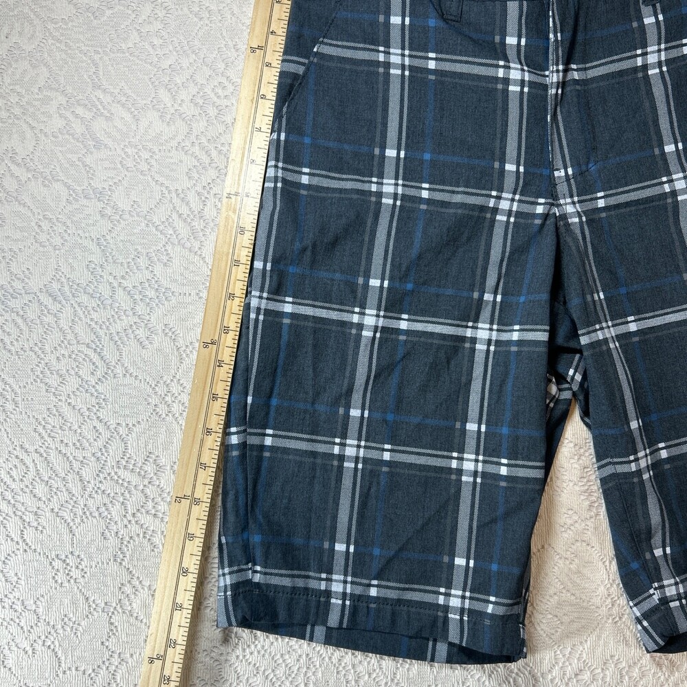 Urban Pipeline Men's Chino Shorts Size 30 Grey Plaid Max Flex Shorts Golf Flat - Picture 3 of 16